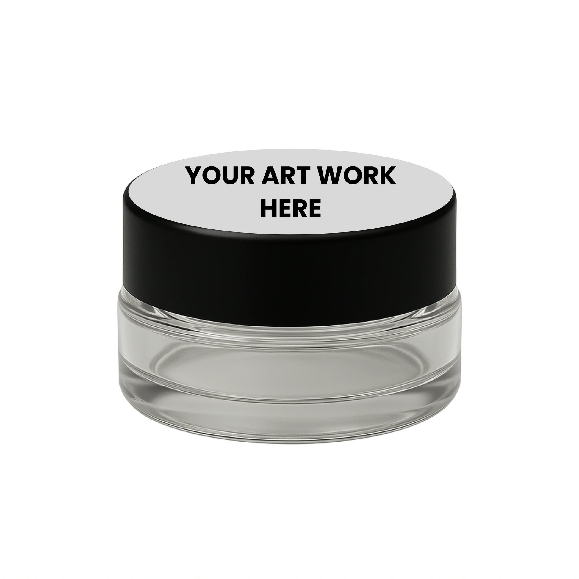 custom printed stickers 1125 circle 5ml jar