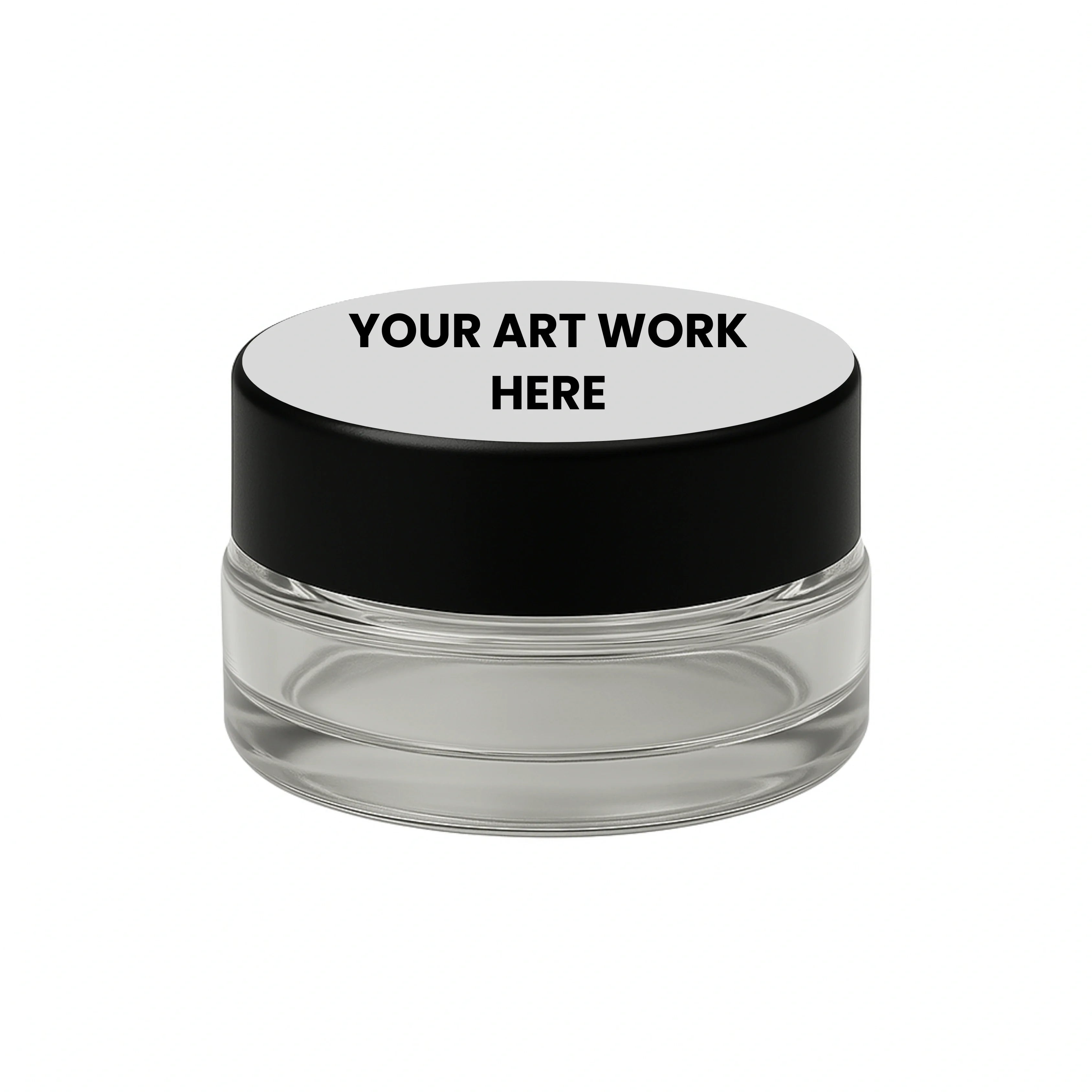 custom printed stickers 1125 circle 5ml jar