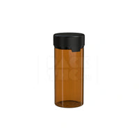 8oz aviator cr container translucent amber 200 count