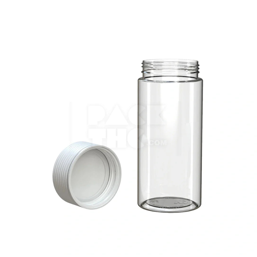 8oz 240cc spiral cr container clear natural white cap 200 count