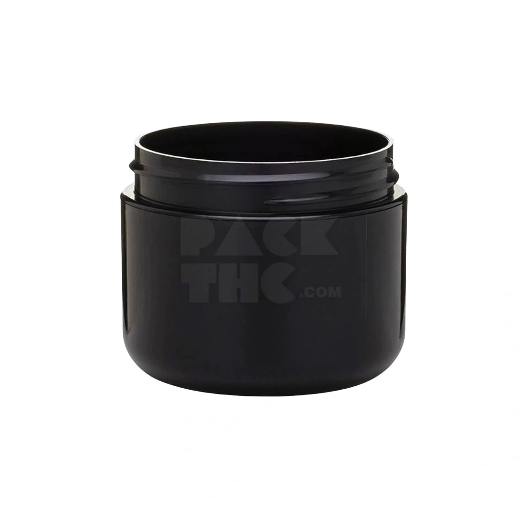 8oz dome jars black with black cap