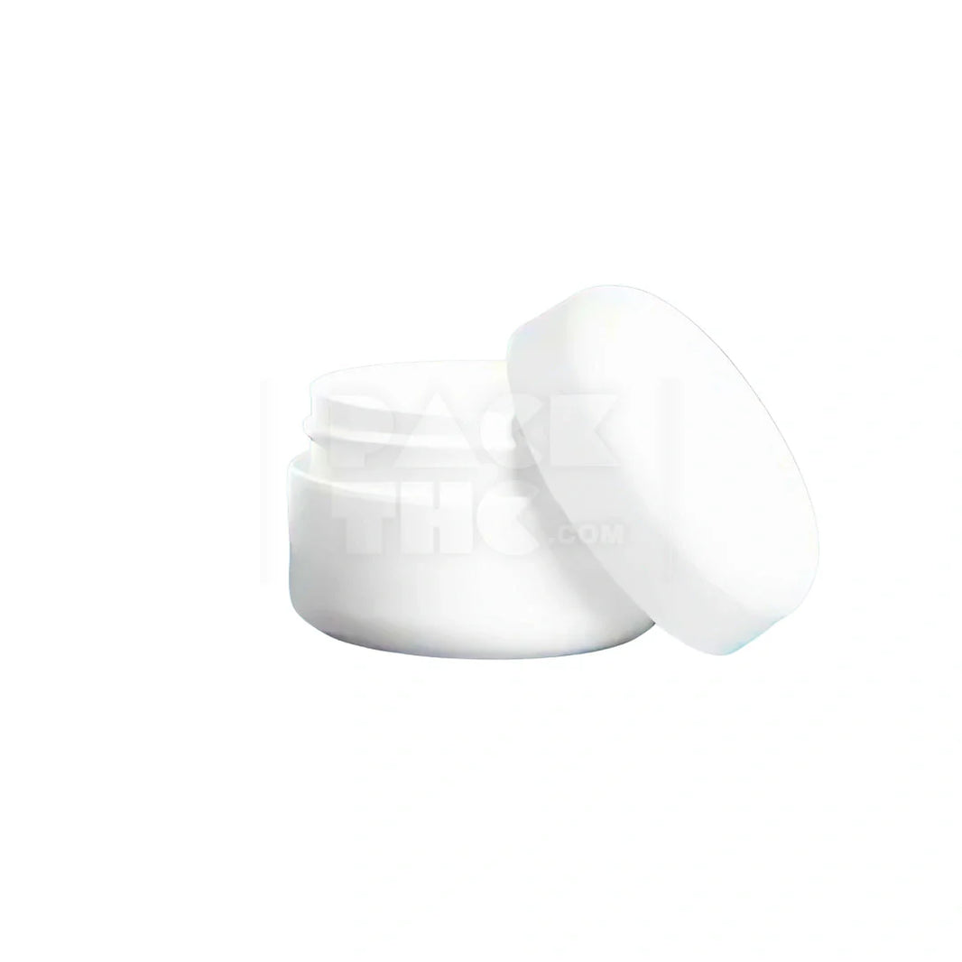 image 8oz dome jars white with white cap