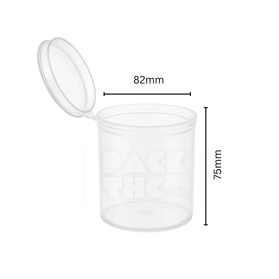 90 dram pop top vial clear