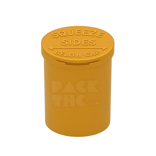 90 dram pop top vial golden