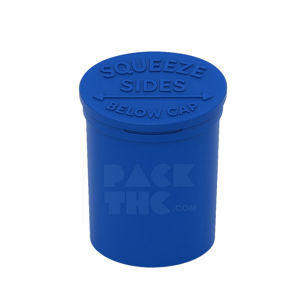 90 DRAM POP TOP VIAL - ROYAL BLUE | Clear Storage Container - (45)