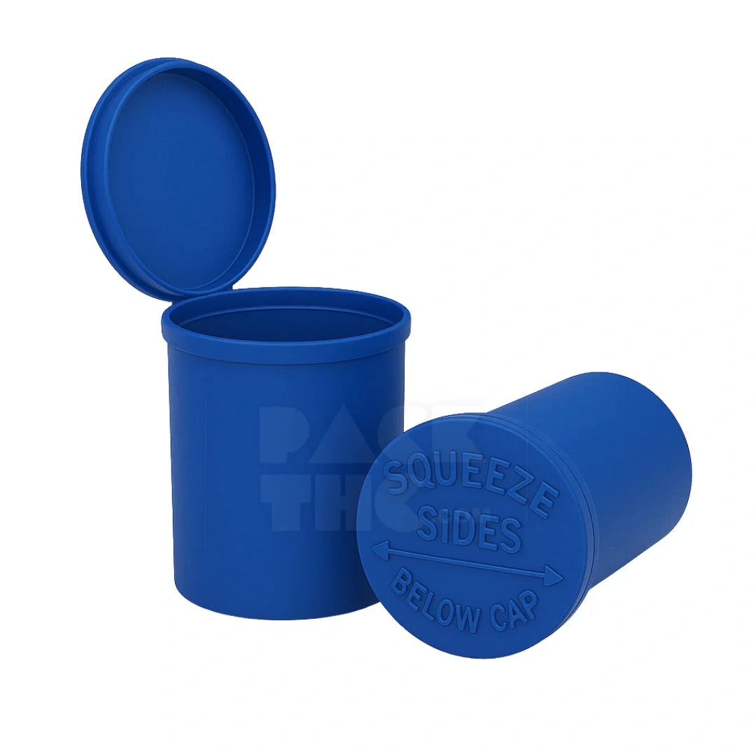 90 dram pop top vial royal blue