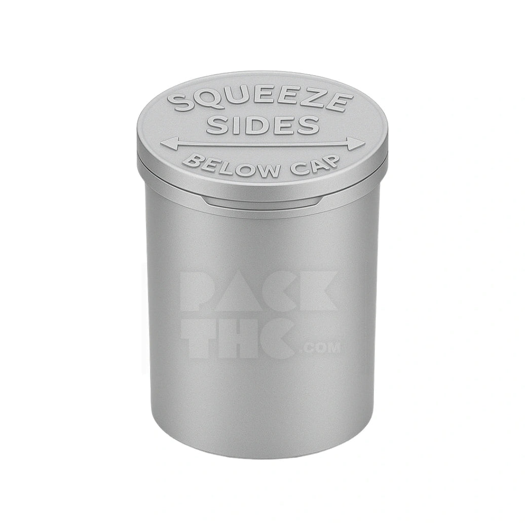 90 dram pop top vial silver