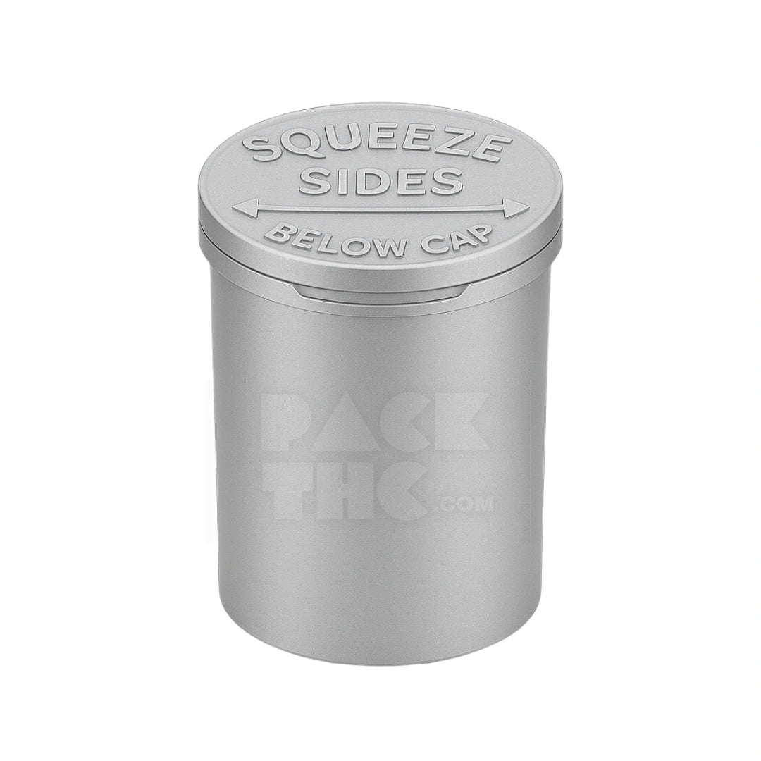 90 dram pop top vial silver