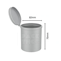 90 dram pop top vial silver