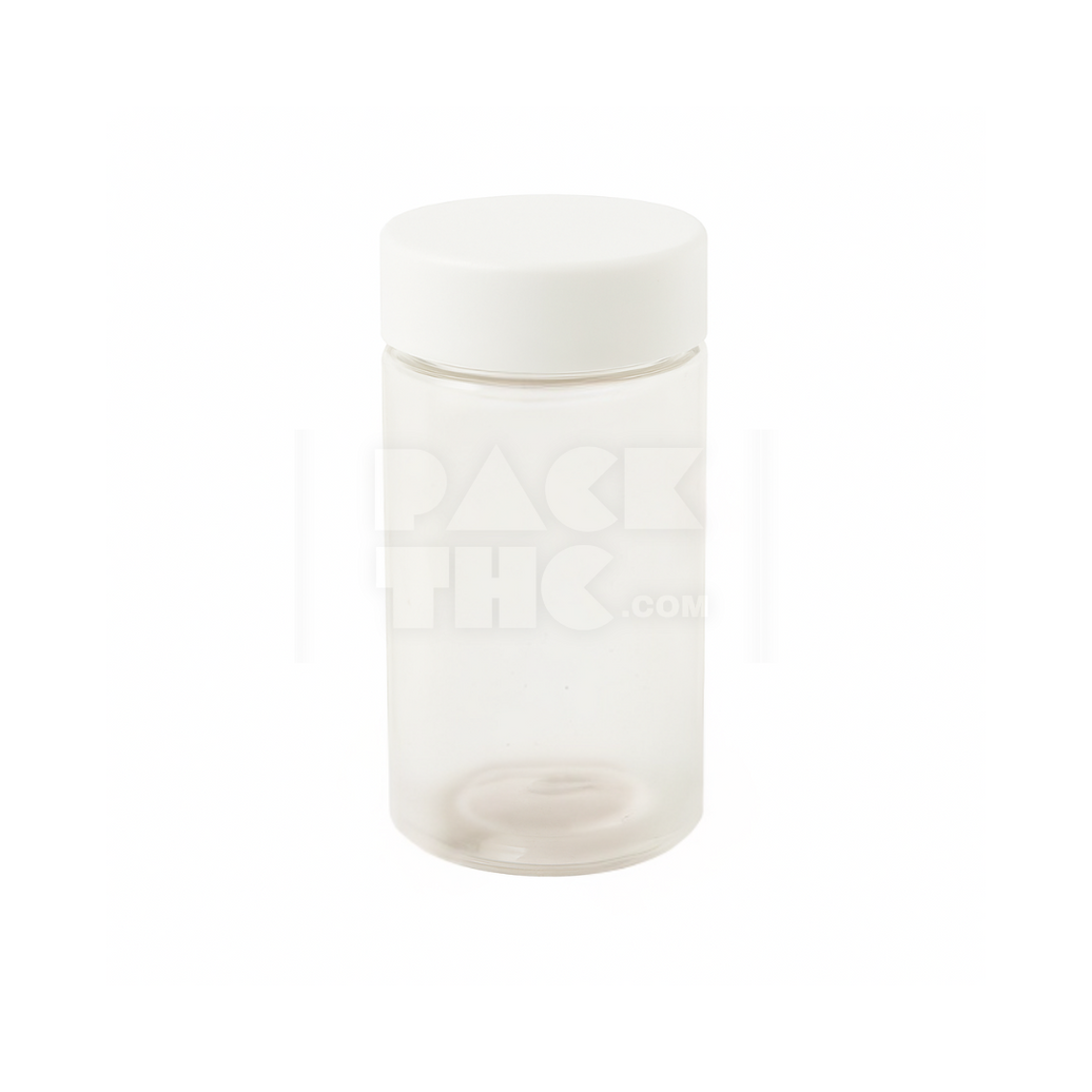 90 mm multi pack pre roll pet jar clear with white lid