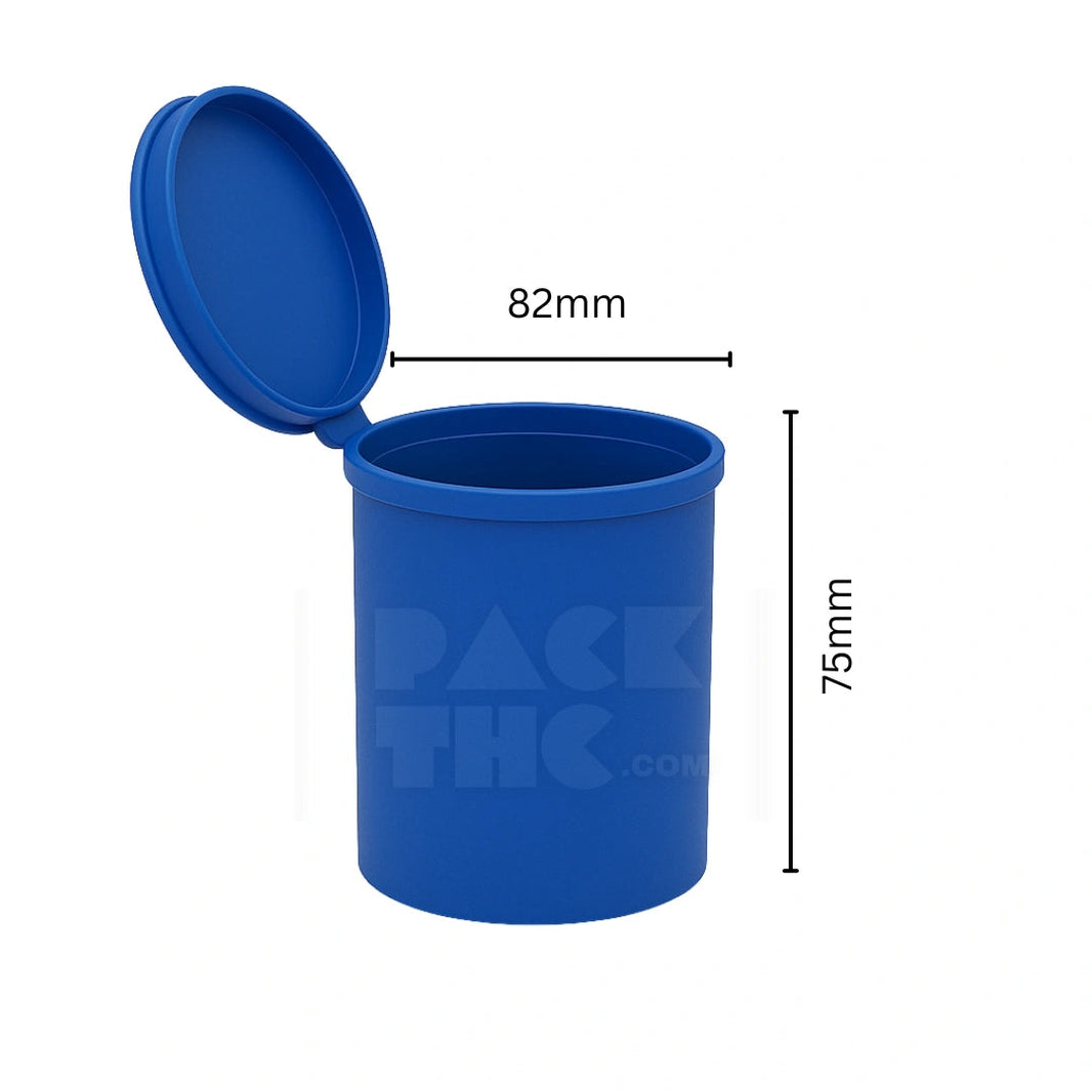 image 90 DRAM POP TOP VIAL - ROYAL BLUE - (45 COUNT) Pack THC