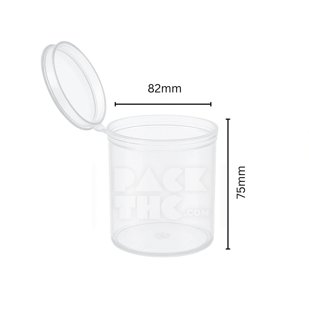 image 90 DRAM POP TOP VIAL - CLEAR - (45 COUNT) Pack THC