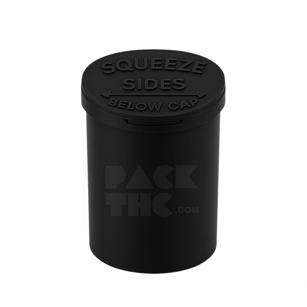90 DRAM POP TOP VIAL - BLACK - (45 COUNT) Pack THC