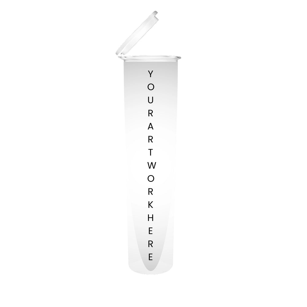 90mm joint tube white with sticker application