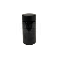 90 mm MULTI PACK PRE-ROLL PET JAR - BLACK WITH BLACK LID  - (100 Count)