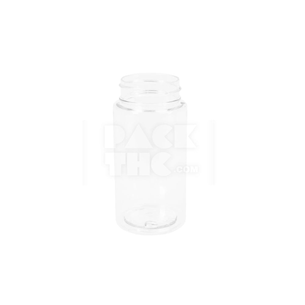 90 mm MULTI PACK PRE-ROLL PET JAR - CLEAR WITH BLACK LID - (100 COUNT) - Pack THC