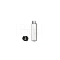 95mm spiral cr tube clear natural black cap 300 count