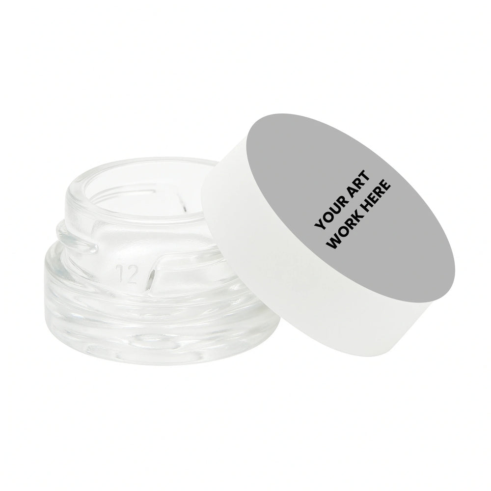 custom printed stickers 125 circle concentrate container