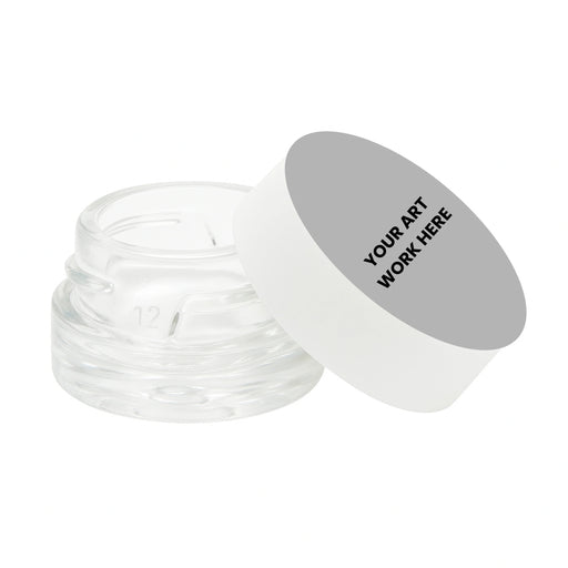 custom printed stickers 125 circle concentrate container