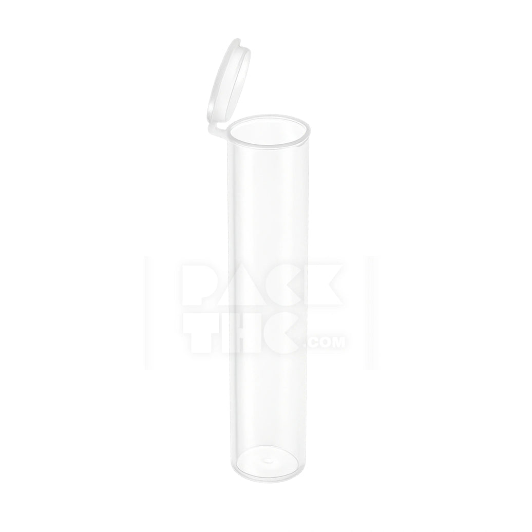 116MM 5 BLUNT HOLDER CR POP-TOP TUBE - CLEAR - (500 COUNT) Pack THC
