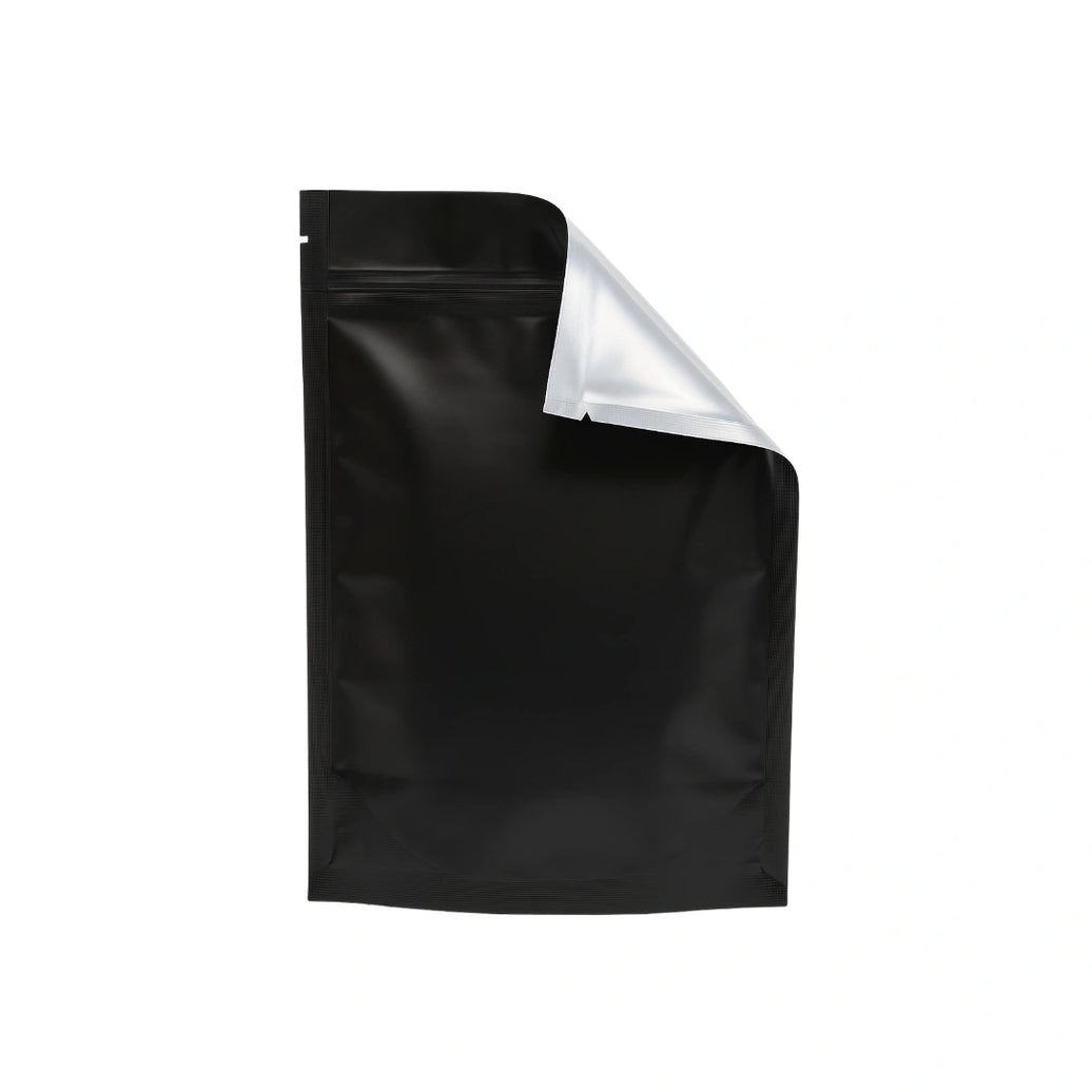 BLACK MYLAR BAGS - 1/4 oz | Durable Fresh-Lock Pouch | PackTHC – (100 Count)