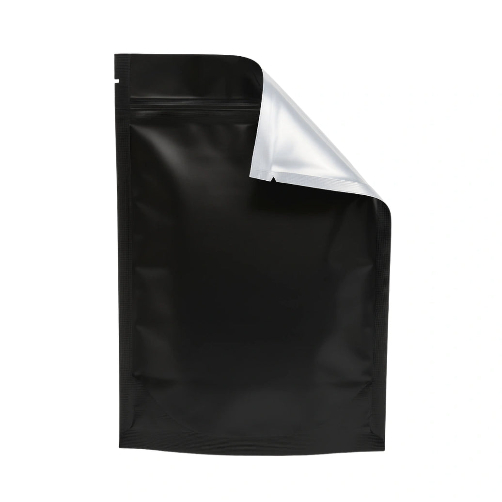 BLACK MYLAR BAGS - 1 oz | Durable Fresh-Lock Pouch | PackTHC – (100 Count)