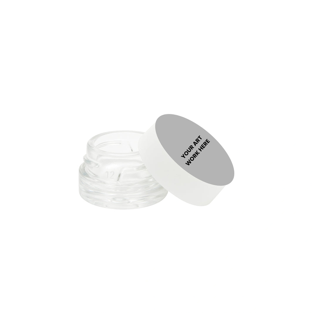 image Packthc Custom Printed Stickers - 1.125" Circle For 5ml Jar Lid Or Bottom