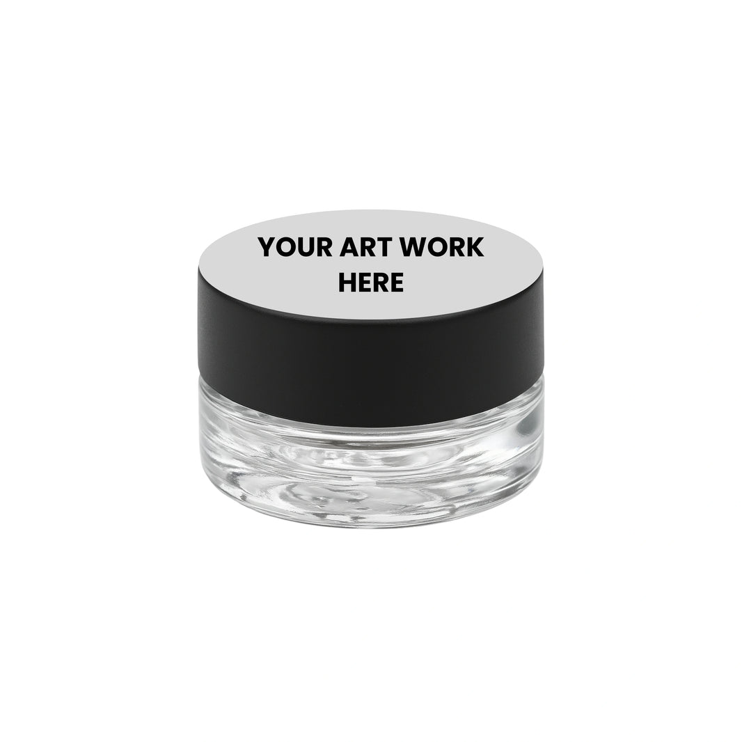 Packthc Custom Printed Stickers - 1.125" Circle For 5ml Jar Lid Or Bottom