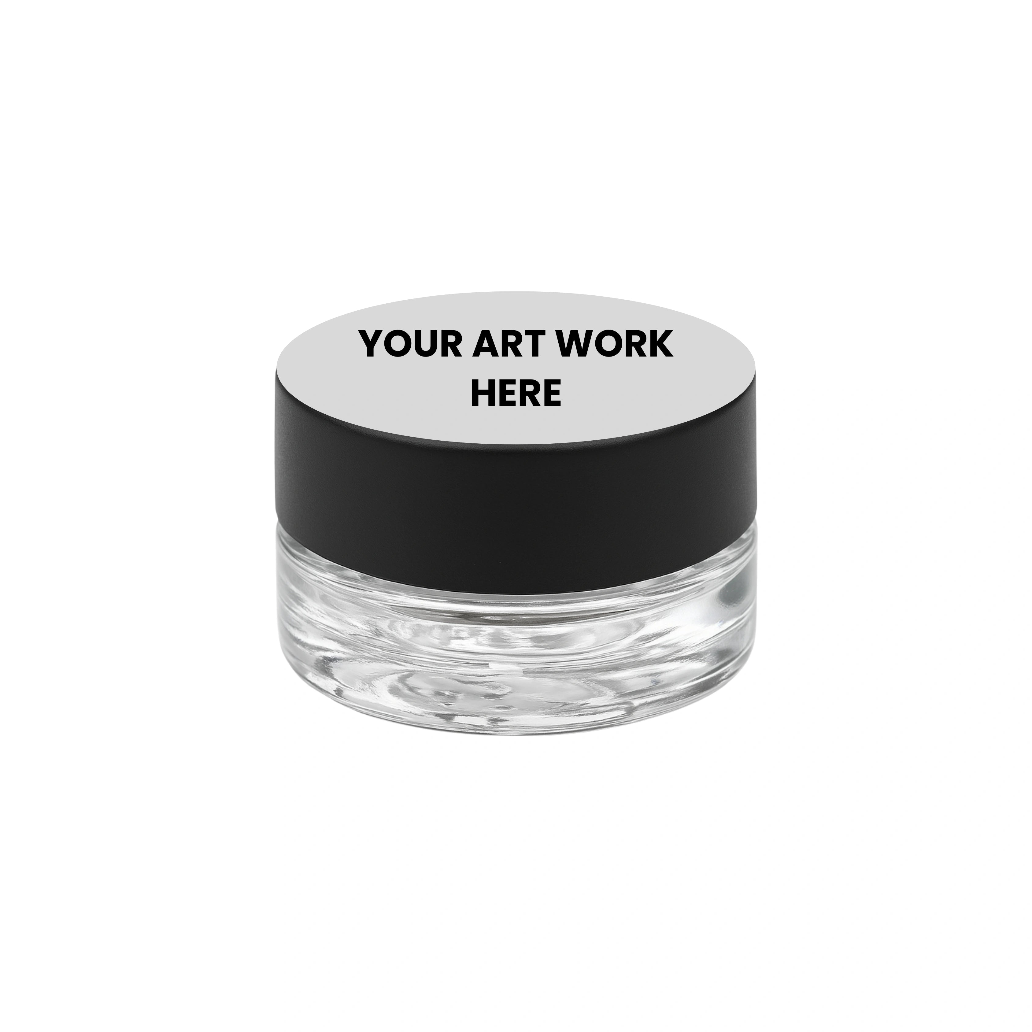 Packthc Custom Printed Stickers - 1.125" Circle For 5ml Jar Lid Or Bottom