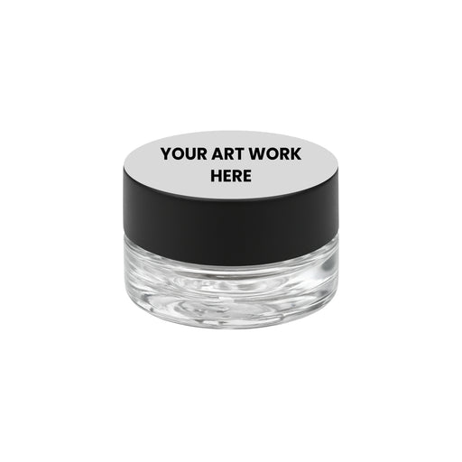 Packthc Custom Printed Stickers - 1.125" Circle For 5ml Jar Lid Or Bottom