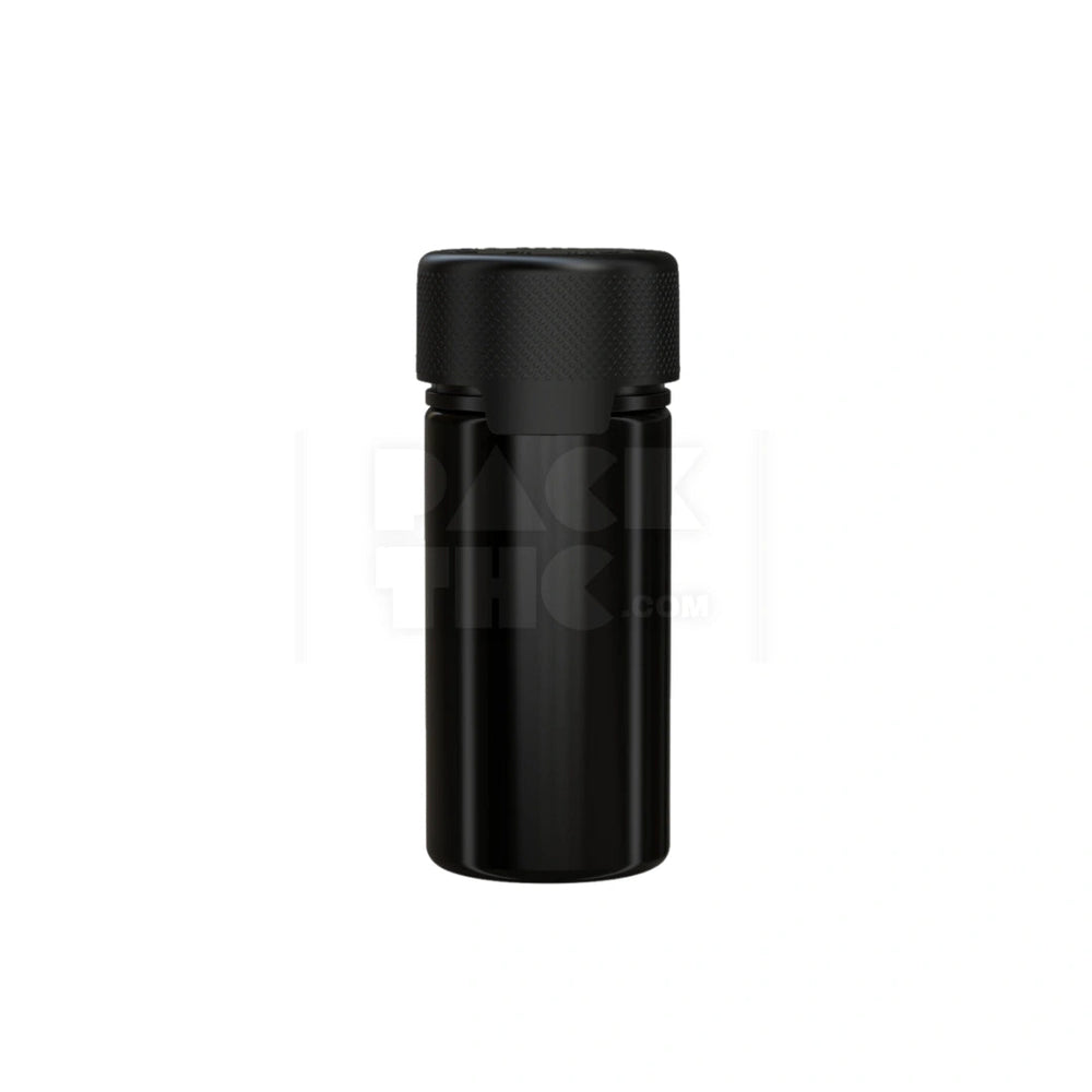 100ML AVIATOR CR BOTTLE WITH FRICTION FIT CLOSURE & TAMPER EVIDENT BREAK-OFF BAND (OPAQUE BLACK BOTTLE WITH OPAQUE BLACK CLOSURE) - (400 count) Pack THC