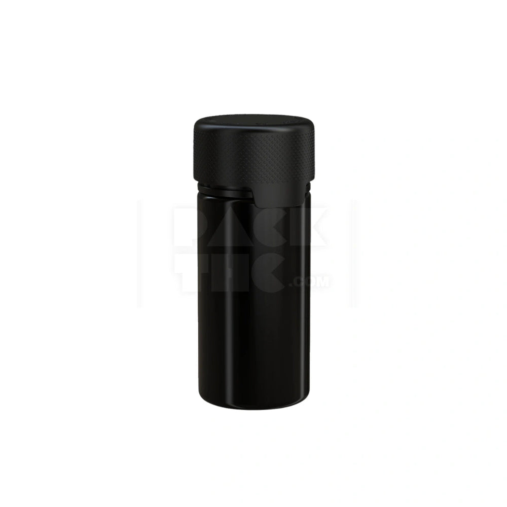 100ML AVIATOR CR BOTTLE WITH FRICTION FIT CLOSURE & TAMPER EVIDENT BREAK-OFF BAND (OPAQUE BLACK BOTTLE WITH OPAQUE BLACK CLOSURE) - (400 count) Pack THC
