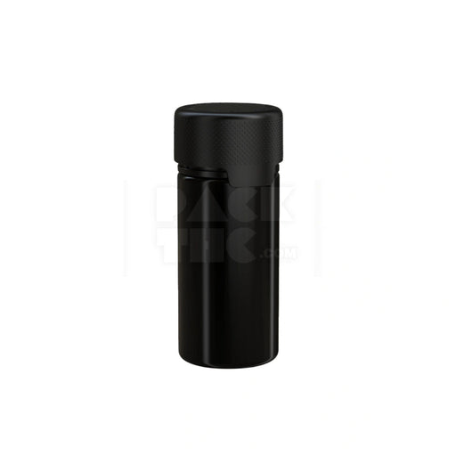 100ML AVIATOR CR BOTTLE WITH FRICTION FIT CLOSURE & TAMPER EVIDENT BREAK-OFF BAND (OPAQUE BLACK BOTTLE WITH OPAQUE BLACK CLOSURE) - (400 count) Pack THC