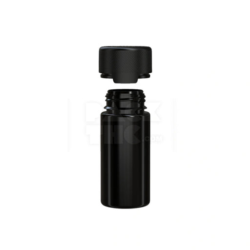 100ML AVIATOR CR BOTTLE WITH FRICTION FIT CLOSURE & TAMPER EVIDENT BREAK-OFF BAND (OPAQUE BLACK BOTTLE WITH OPAQUE BLACK CLOSURE) - (400 count) Pack THC