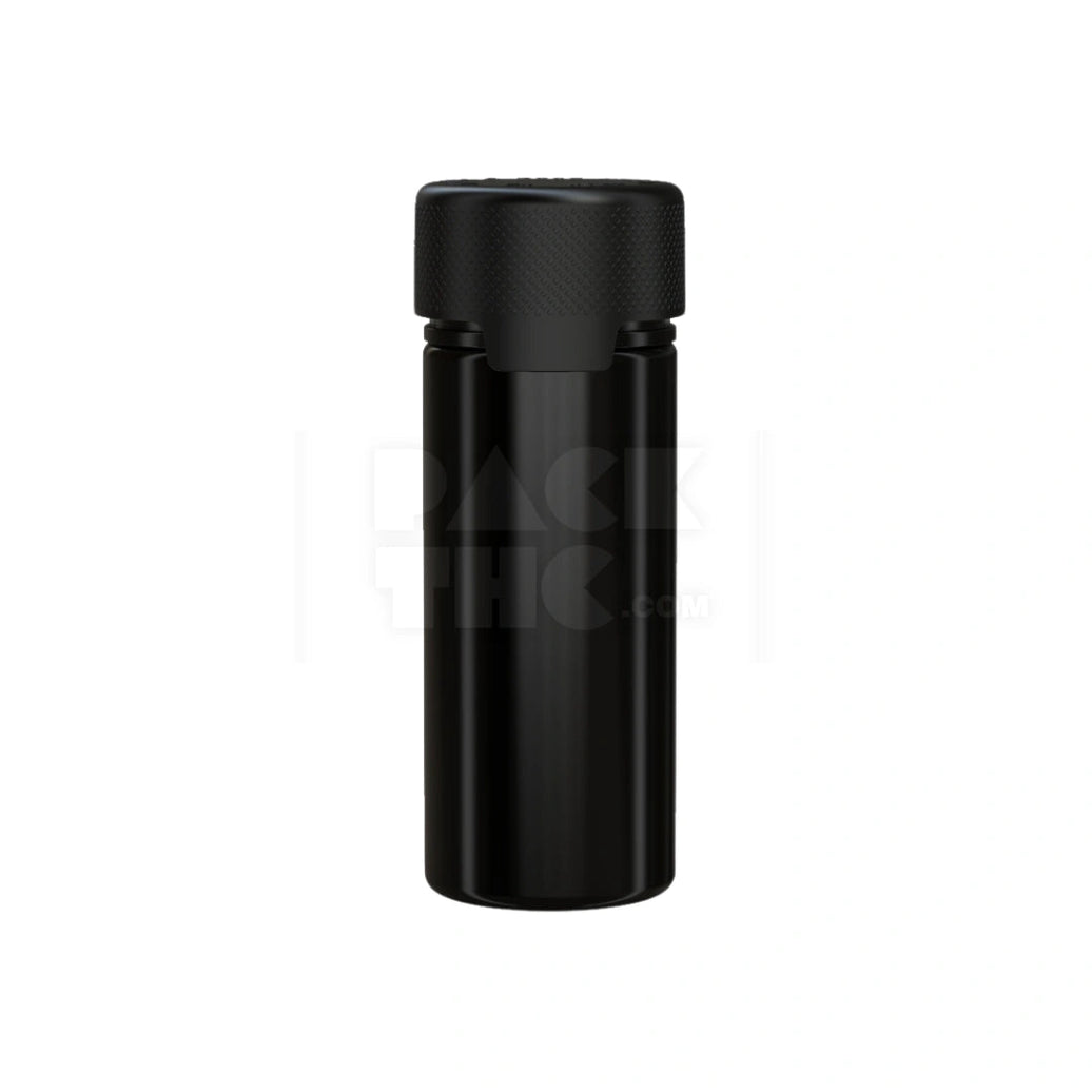 120ML AVIATOR CR BOTTLE WITH FRICTION FIT CLOSURE & TAMPER EVIDENT BREAK-OFF BAND (OPAQUE BLACK BOTTLE WITH OPAQUE BLACK CLOSURE) - (400 count) Pack THC