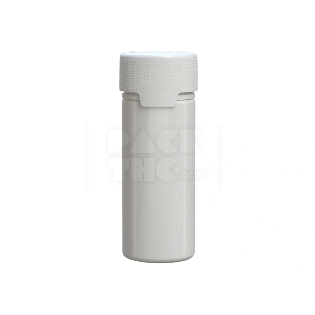 120ML AVIATOR CR BOTTLE WITH FRICTION FIT CLOSURE & TAMPER EVIDENT BREAK-OFF BAND (OPAQUE WHITE BOTTLE WITH OPAQUE WHITE CLOSURE) - (400 count) Pack THC