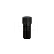 30ml stubby aviator cr bottle with friction fit closure tamper evident break off band opaque black bottle with opaque black closure 1000 count
