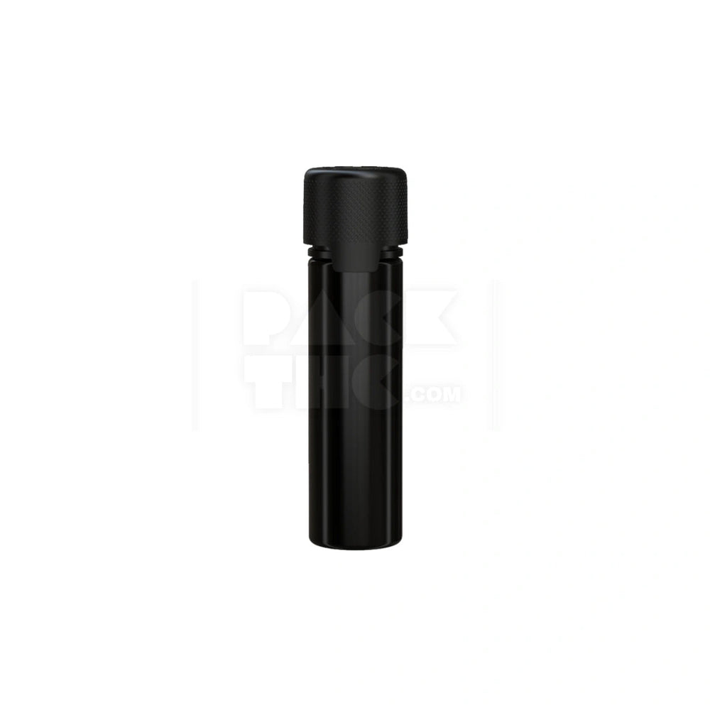 60ML AVIATOR CR BOTTLE WITH FRICTION FIT CLOSURE & TAMPER EVIDENT BREAK-OFF BAND (OPAQUE BLACK BOTTLE WITH OPAQUE BLACK CLOSURE) - (500 count) Pack THC