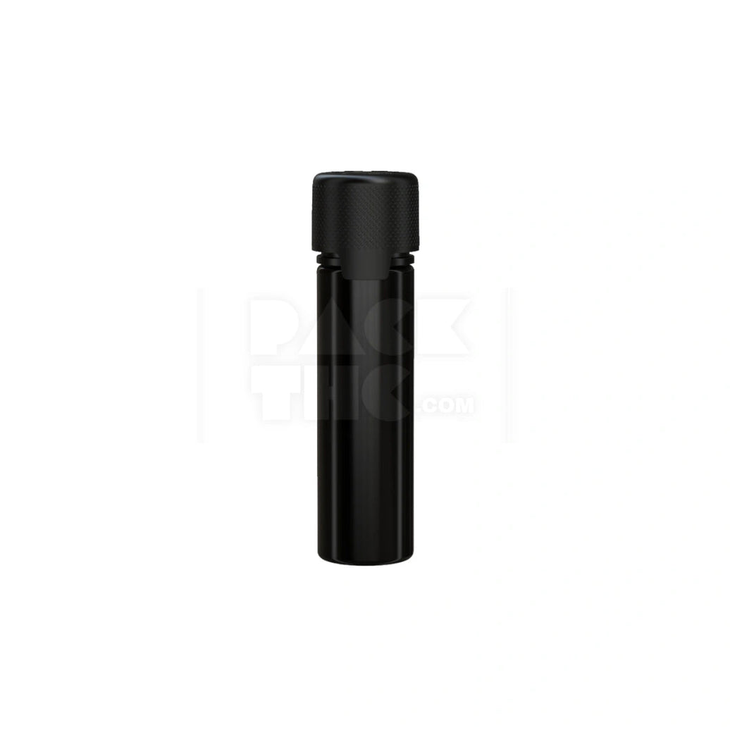 60ML AVIATOR CR BOTTLE WITH FRICTION FIT CLOSURE & TAMPER EVIDENT BREAK-OFF BAND (OPAQUE BLACK BOTTLE WITH OPAQUE BLACK CLOSURE) - (500 count) Pack THC