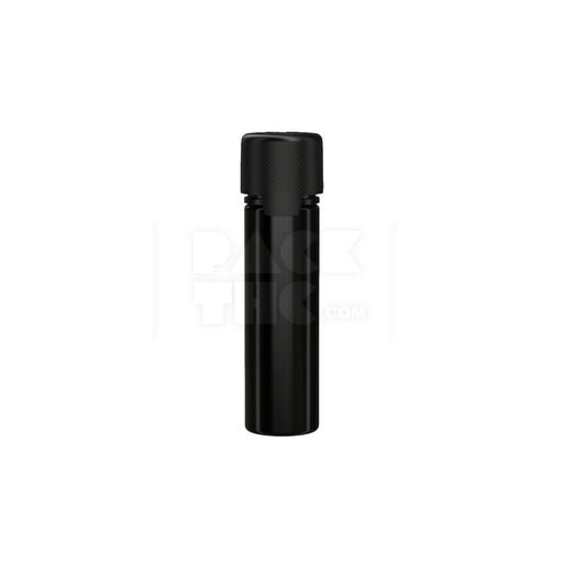 60ML AVIATOR CR BOTTLE WITH FRICTION FIT CLOSURE & TAMPER EVIDENT BREAK-OFF BAND (OPAQUE BLACK BOTTLE WITH OPAQUE BLACK CLOSURE) - (500 count) Pack THC
