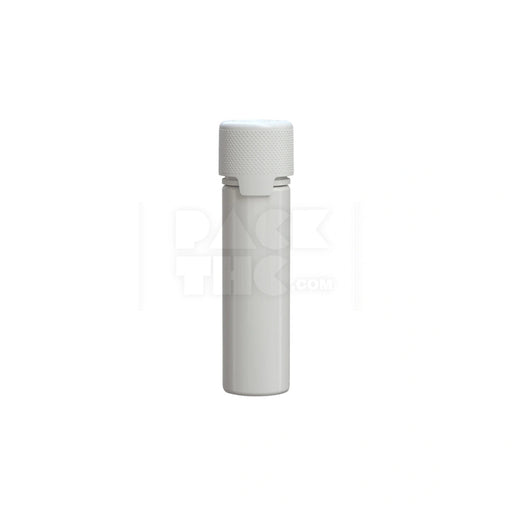60ML AVIATOR CR BOTTLE WITH FRICTION FIT CLOSURE & TAMPER EVIDENT BREAK-OFF BAND (OPAQUE WHITE BOTTLE WITH OPAQUE WHITE CLOSURE) - (500 count) Pack THC