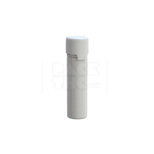 60ML AVIATOR CR BOTTLE WITH FRICTION FIT CLOSURE & TAMPER EVIDENT BREAK-OFF BAND (OPAQUE WHITE BOTTLE WITH OPAQUE WHITE CLOSURE) - (500 count) Pack THC