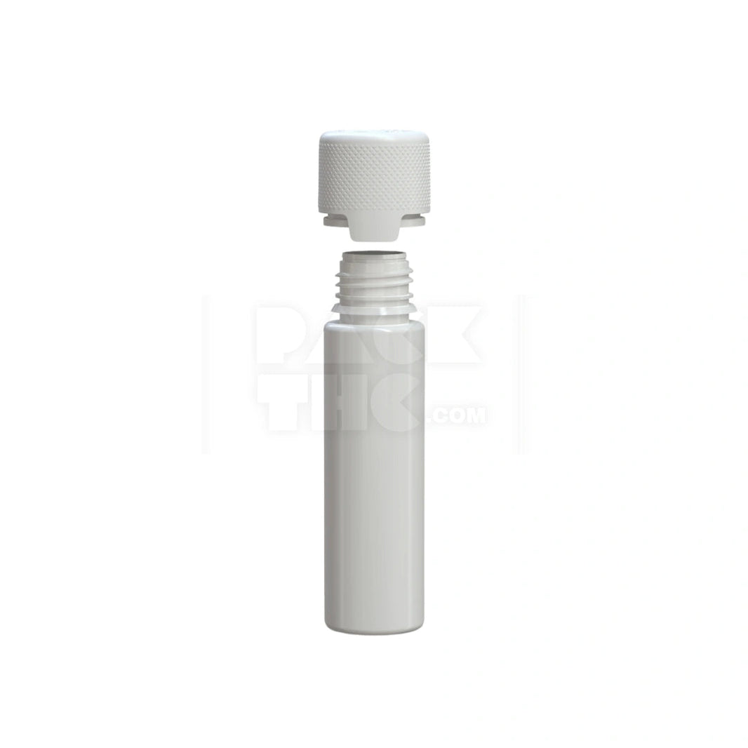 image 60ML AVIATOR CR BOTTLE WITH FRICTION FIT CLOSURE & TAMPER EVIDENT BREAK-OFF BAND (OPAQUE WHITE BOTTLE WITH OPAQUE WHITE CLOSURE) - (500 count) Pack THC