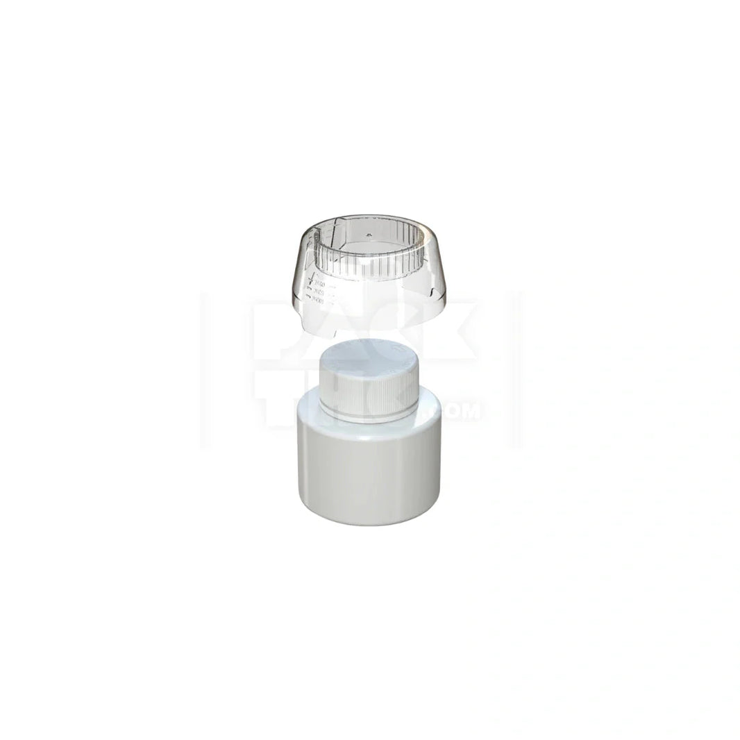 image 250ml aviator cr base bottle opaque white with dosing cup 120 count