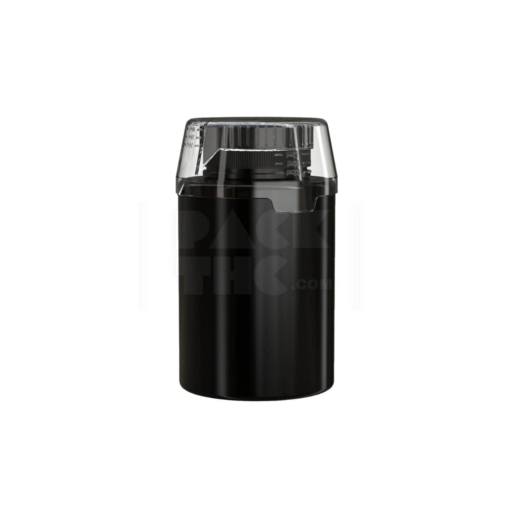 500ML AVIATOR CR BASE BOTTLE WITH INTERGRATED LINER &TAMPER EVIDENT BREAK-OFF BAND & DOSING CUP (OPAQUE BLACK BOTTLE, OPAQUE BLACK CLOSURE WITH CLEAR NATURAL DOSING CUP) - (60 count) Pack THC