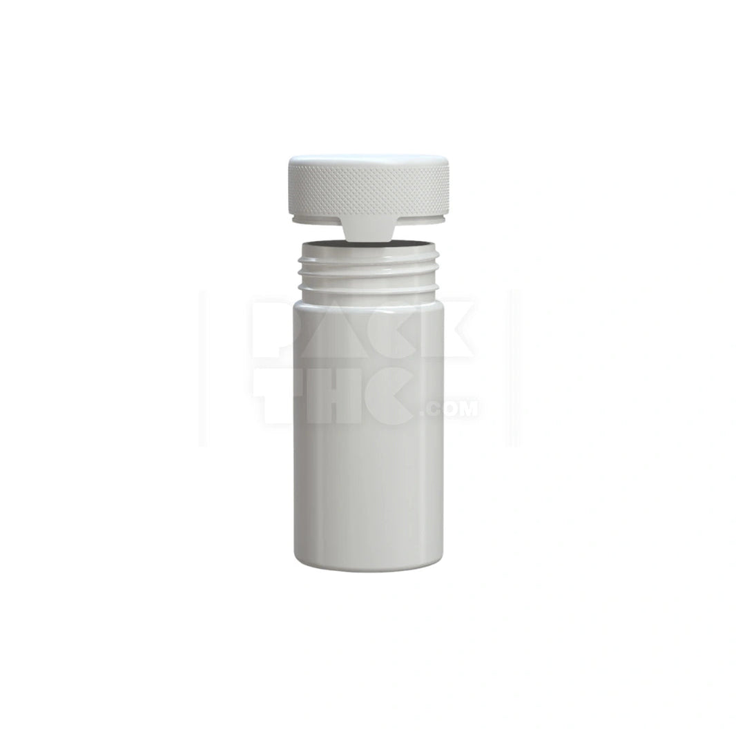 image 6OZ (180CC) AVIATOR CR CONTAINER WITH INTEGRATED LINER & TAMPER EVIDENT BREAK-OFF BAND (OPAQUE WHITE CONTAINER WITH OPAQUE WHITE CLOSURE) - (300 count) Pack THC