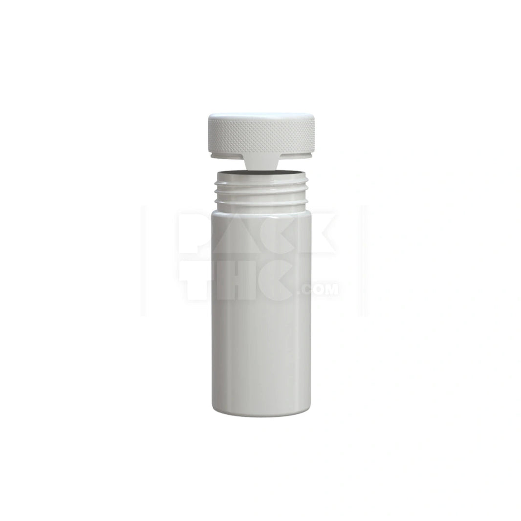 image 8OZ (240CC) AVIATOR CR CONTAINER WITH INTEGRATED LINER & TAMPER EVIDENT BREAK-OFF BAND (OPAQUE WHITE CONTAINER WITH OPAQUE WHITE CLOSURE) - (200 count) Pack THC
