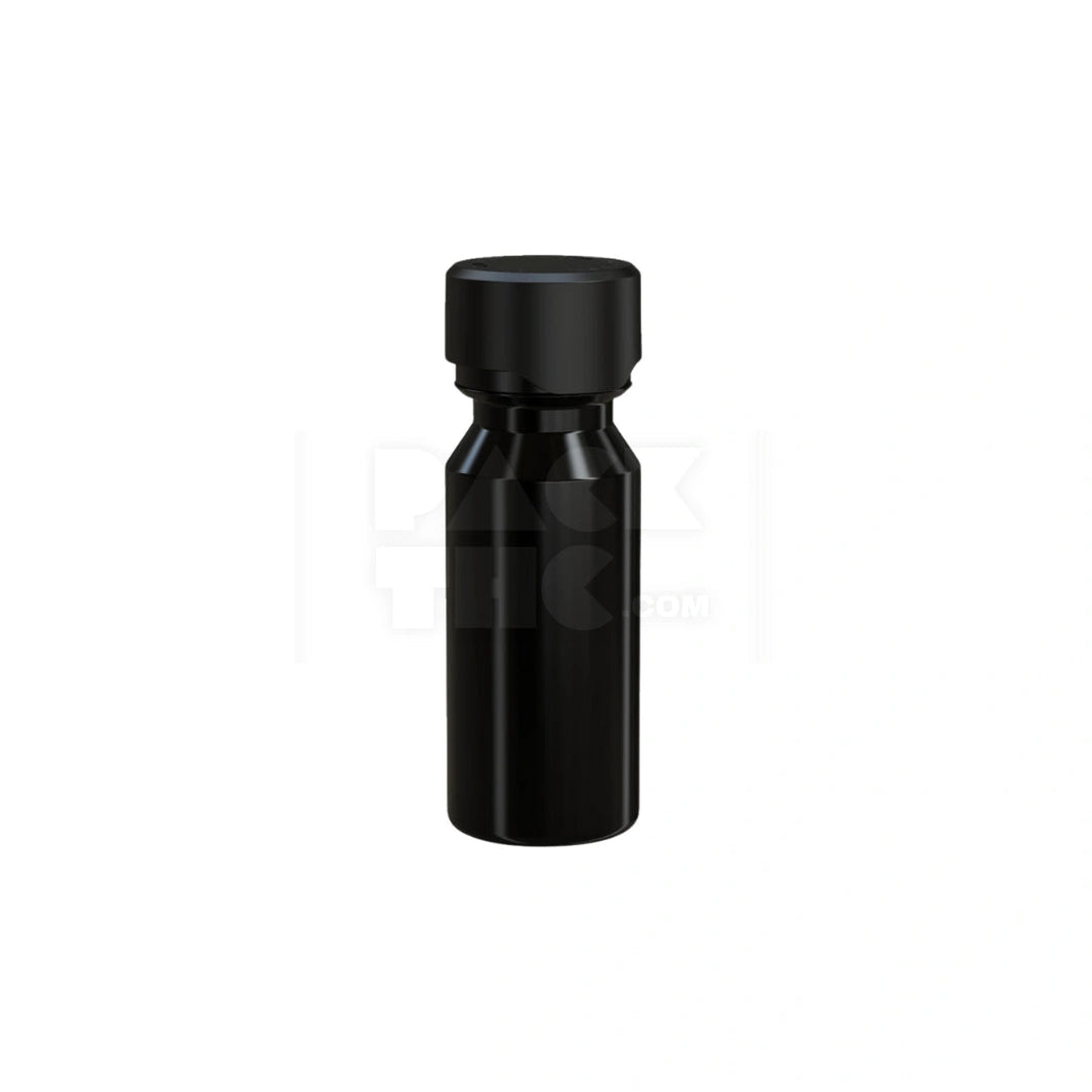 image 60ML AVIATOR CR SHOT BOTTLE WITH FRICTION FIT CLOSURE & TAMPER BREAK-OFF BAND (OPAQUE BLACK BOTTLE WITH OPAQUE BLACK CLOSURE) - (500 count) Pack THC
