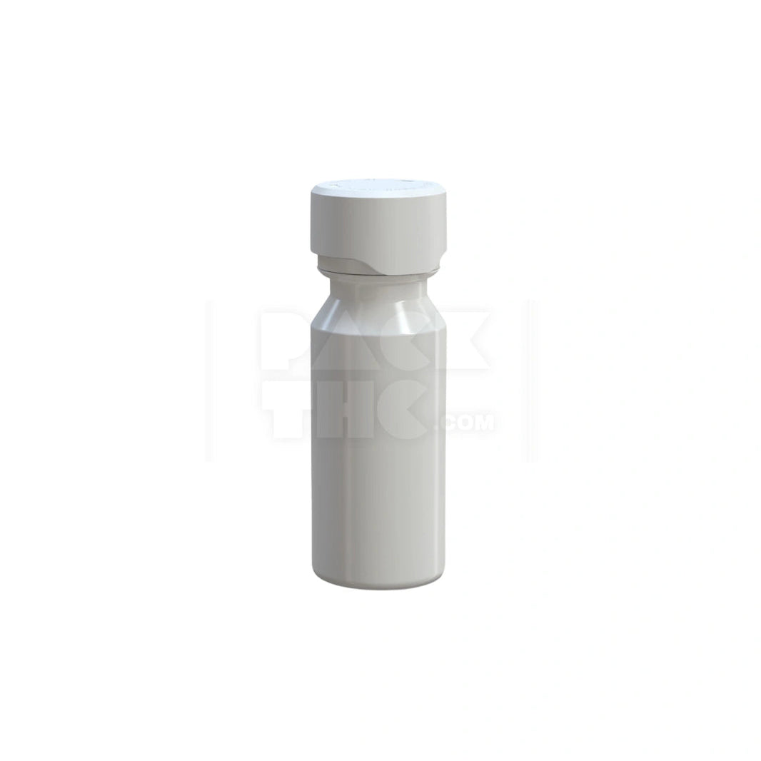 image 60ML AVIATOR CR SHOT BOTTLE WITH FRICTION FIT CLOSURE & TAMPER BREAK-OFF BAND (OPAQUE WHITE BOTTLE WITH OPAQUE WHITE CLOSURE) - (500 count) Pack THC