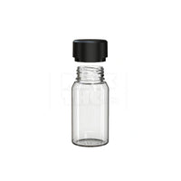 60ml mini aviator cr shot bottle clear natural black cap 500 count